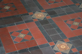 The floor tiles were cleaned. Select the image to see a larger view