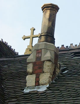 Chimneys needed repairing. Select the image to see a larger view